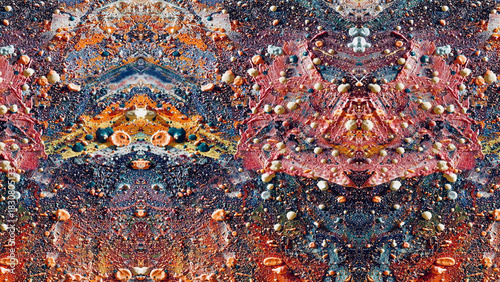 Abstract art background . Hand painting artwork on canvas .