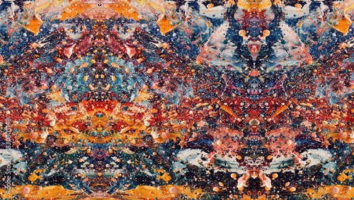 Abstract art background . Hand painting artwork on canvas .