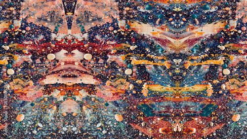 Abstract art background . Hand painting artwork on canvas .