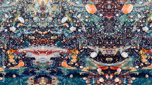 Abstract art background . Hand painting artwork on canvas .