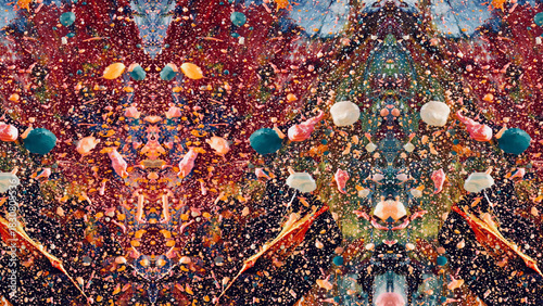 Abstract art background . Hand painting artwork on canvas .