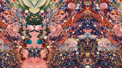 Abstract art background . Hand painting artwork on canvas .