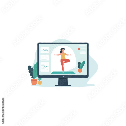 Empowering wellness through digital yoga guidance a modern approach to fitness and self care at