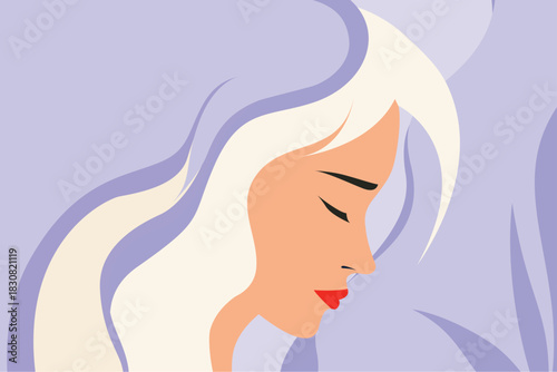 Girl, woman, flowers, love, think, mind, magic, fairy tale, artwork