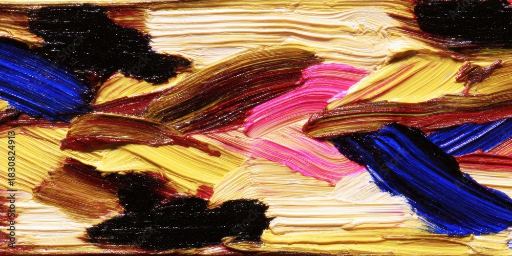 Fototapeta premium Vibrant Abstract Oil Paint Texture for Creative Projects