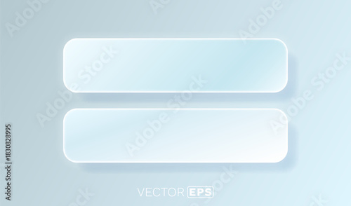 Sleek frame UI elements on a light blue background.
