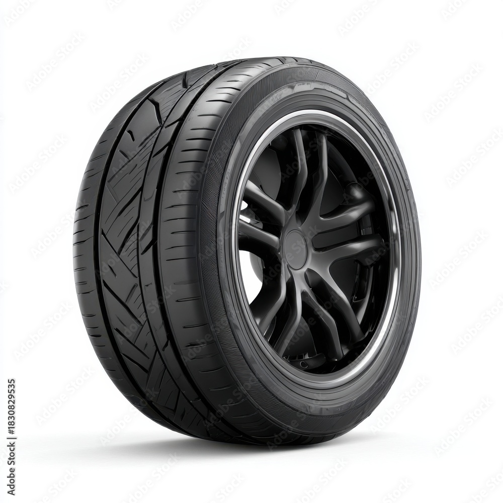 Obraz premium Modern performance tire and wheel assembly