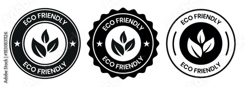 Set of eco friendly icons. Ecologic food stamps. Organic natural food labels. eco friendly logo, label, sign, badge, symbol, banner, line, flat vector, isolated illustration.