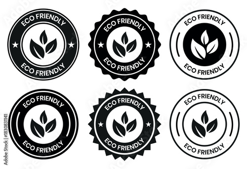 Set of eco friendly icons. Ecologic food stamps. Organic natural food labels. eco friendly logo, label, sign, badge, symbol, banner, line, flat vector, isolated illustration.