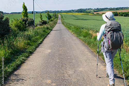 Obraz na płótnie sur le chemin de Compostelle 