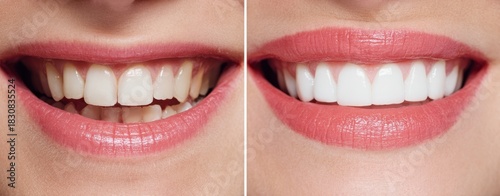 The Smile Transformation Showing Before and After Professional Cosmetic Teeth Whitening Results