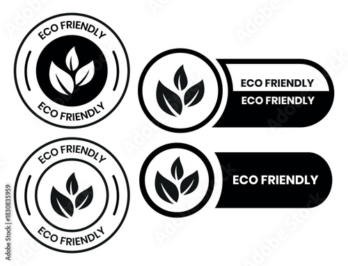 Set of eco friendly icons. Ecologic food stamps. Organic natural food labels. eco friendly logo, label, sign, badge, symbol, banner, line, flat vector, isolated illustration.
