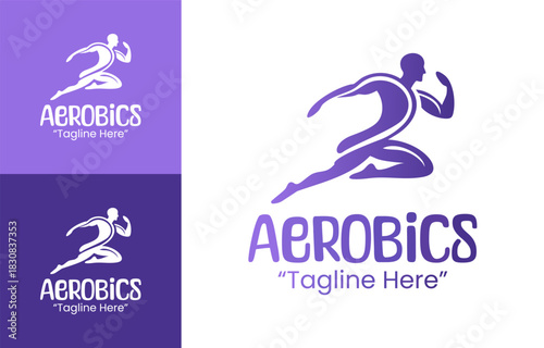 Aerobics Logo Contemporary Athletic Identity