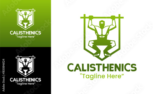 Calisthenics Logo Minimalist Strength Identity