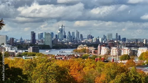 City of London panoramic view form the park