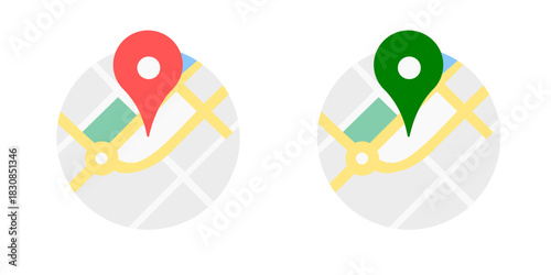 map pointer icon.Location icon simple vector design.	
