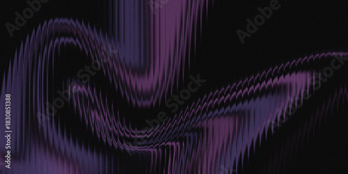 Wallpaper Mural Abstract Purple Wave Pattern With Dark Background, Dynamic Digital Texture For Modern Art Torontodigital.ca