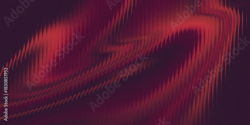 Wallpaper Mural Abstract Red Wave Pattern With Neon Glow On Dark Background For Digital Art and Design Torontodigital.ca
