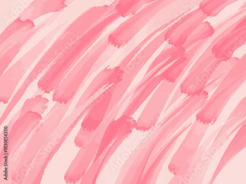 ピンクの筆跡ストロークによる抽象背景ベクター /Pink Brush Stroke Abstract Background Vector