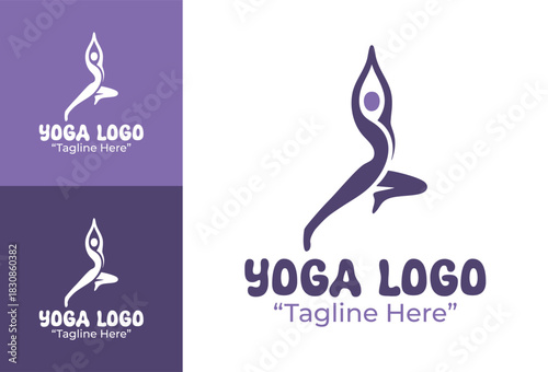 Yoga Logo Minimal Gentle Flow Identity