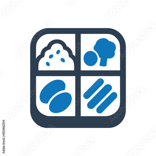 Cafeteria Lunch Box Tray Icon