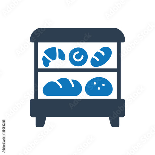 Bakery Shop Bread Display Icon