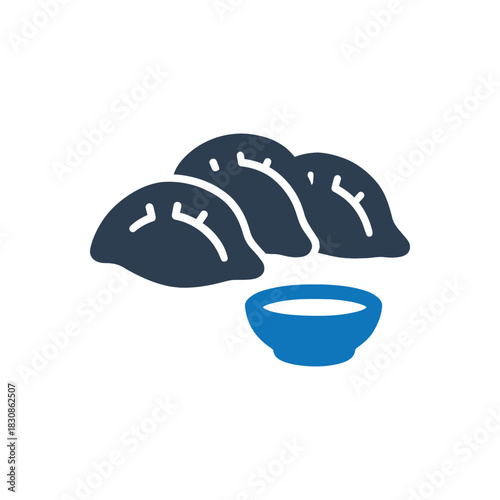 Steamed Dumplings Appetizer Meal Icon