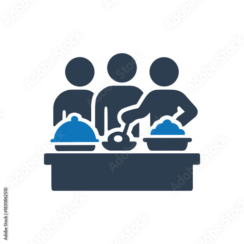 Buffet Catering Service Event Icon