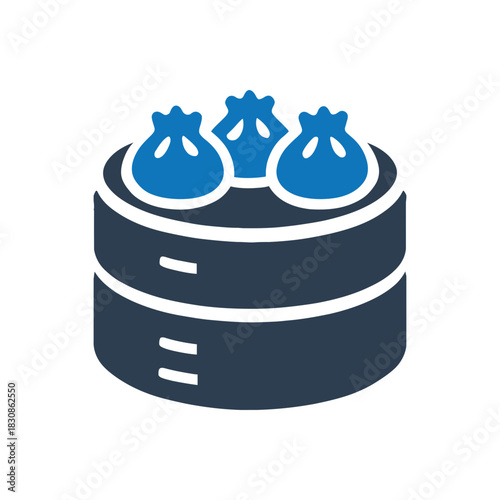 Steamed Dim Sum Basket Icon