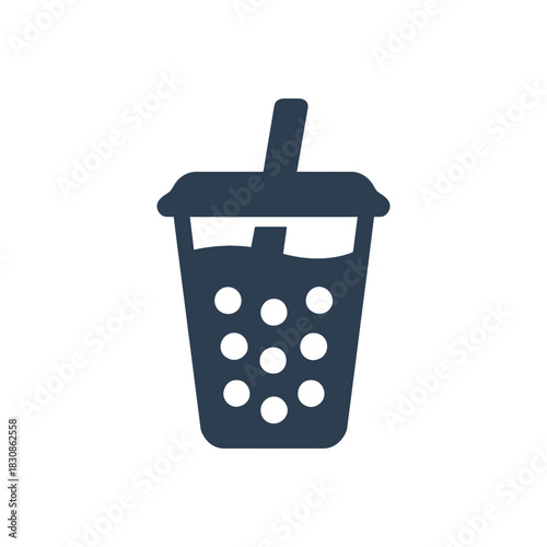 Sweet Bubble Tea Drink Icon