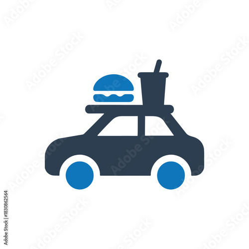 Drive Thru Car Service Icon