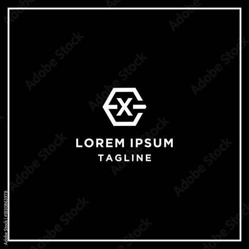 ex or xe hexagon logo