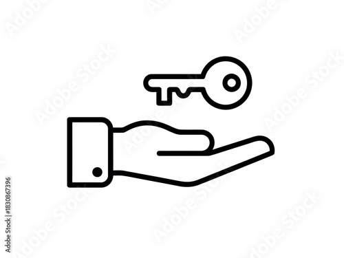 A hand is holding a key, symbolizing access, opportunity, and a solution.