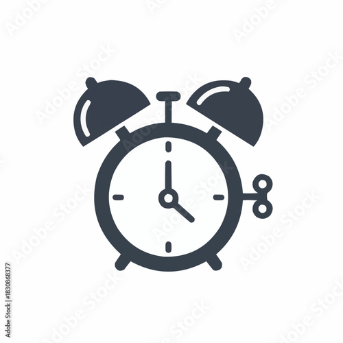 Alarm Clock Icon - A Timeless Reminder of Schedules and Deadlines.