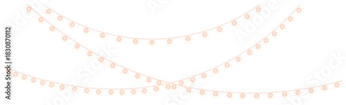 Soft and cozy string lights for festive decorations Vector