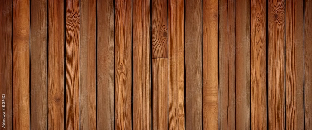 Fototapeta premium Dark brown wood grain background, rich vertical stripes, aged texture, wood grain, wood
