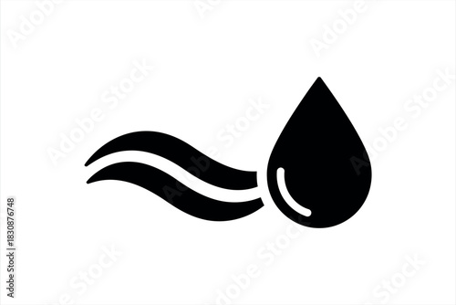 Droplet and Wave Icon