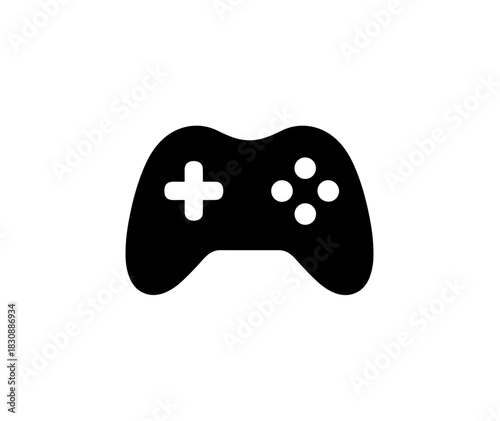 Simple Flat Controller Detail Game Console Icon Graphic Design Element