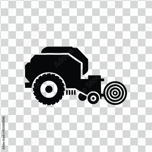 Vector illustration of a retro car silhouette icon for vehicle transport design