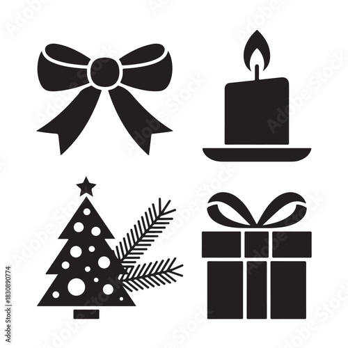 Snow Globe Icons Set