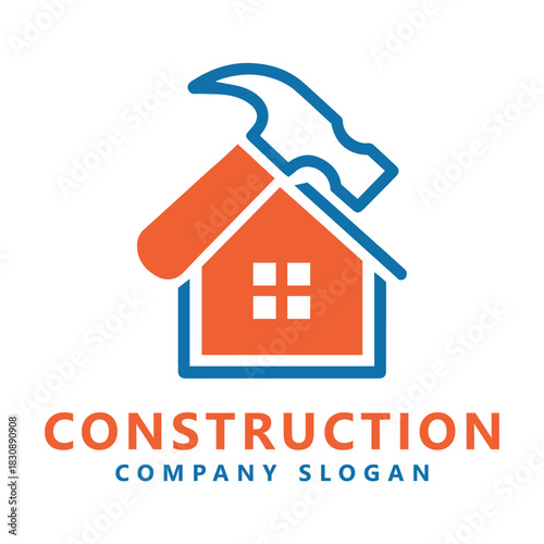 Construction building logo icon design vector template