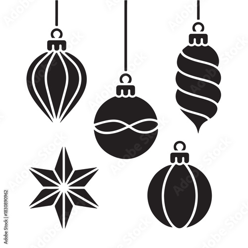 Snow Globe Icons Set