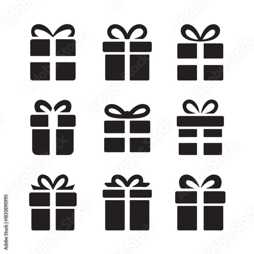 Snow Globe Icons Set