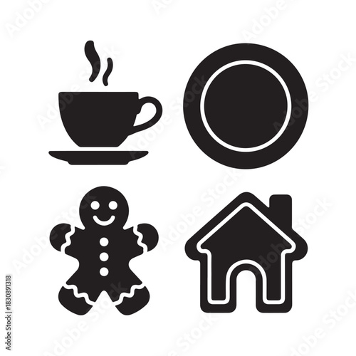 Snow Globe Icons Set