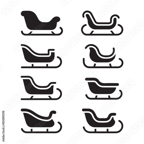 Snow Globe Icons Set