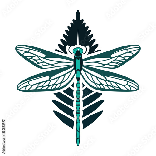 Dragonfly and Leaf Illustration Vector Icon Set of Various Transportation Vehicles