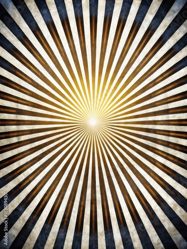 Vintage sunburst background with rays in warm red hues