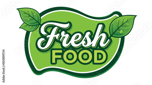 Fresh Food Logo A Vibrant and Healthy Culinary Symbol.
