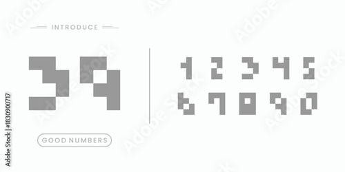 3D Number font. Beautiful elegant numerals. Vintage and old school retro typographic. Vector Illustration numbers.