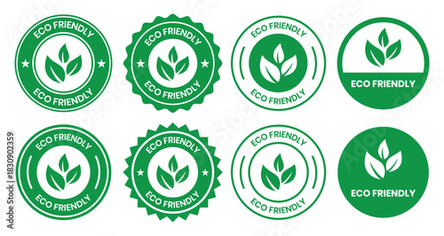 Set of eco friendly icons. Ecologic food stamps. Organic natural food labels. eco friendly logo, label, sign, badge, symbol, banner, line, flat vector, isolated illustration.